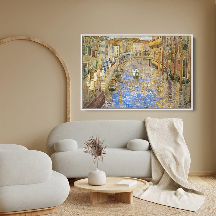 Venetian Canal Scene by Maurice Prendergast - Canvas Artwork