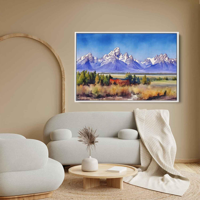 Watercolor Grand Tetons #120 - Kanvah