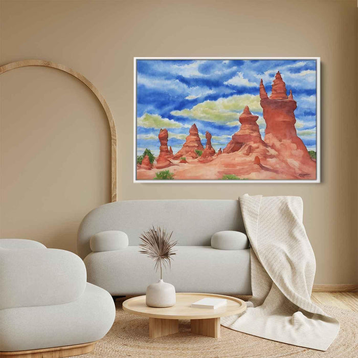 Watercolor Hoodoo formations #109 - Kanvah