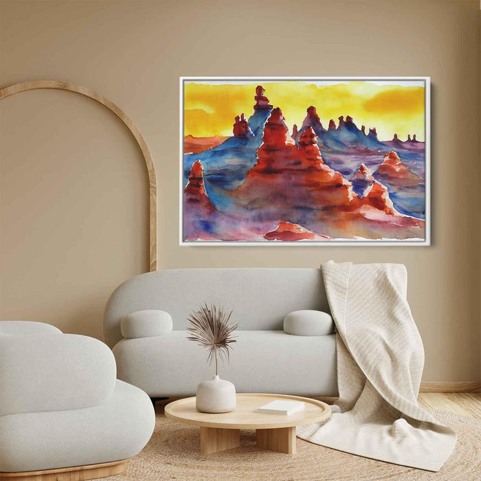 Watercolor Hoodoo formations #129 - Kanvah