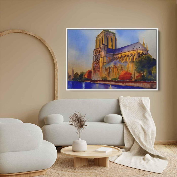 Watercolor Notre Dame Cathedral #129 - Kanvah