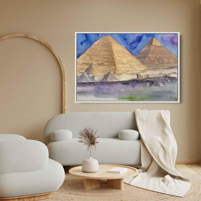 Watercolor Pyramids of Giza #104 - Kanvah