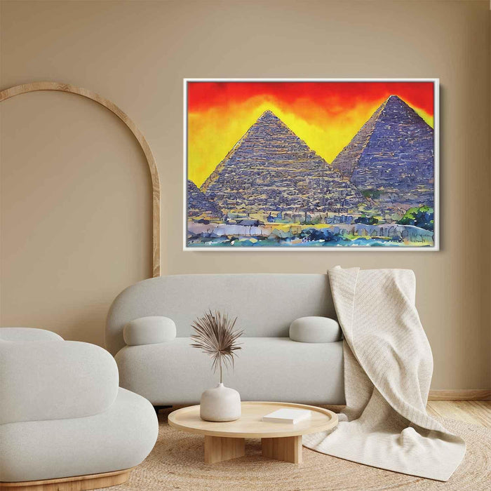 Watercolor Pyramids of Giza #119 - Kanvah