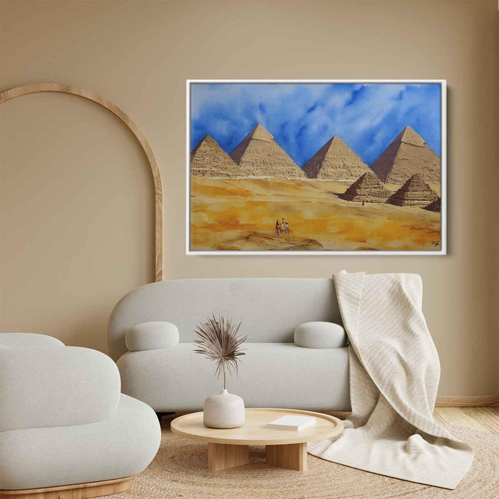 Watercolor Pyramids of Giza #125 - Kanvah