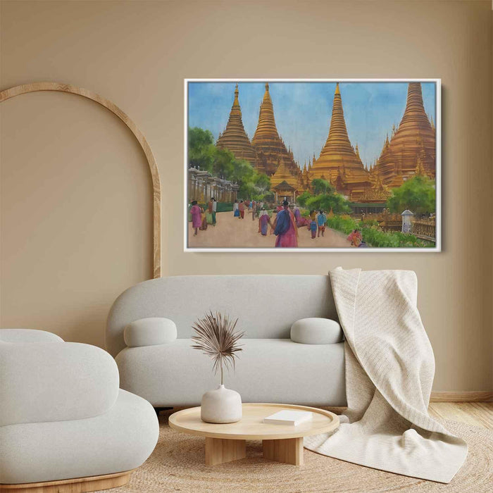 Watercolor Shwedagon Pagoda #109 - Kanvah