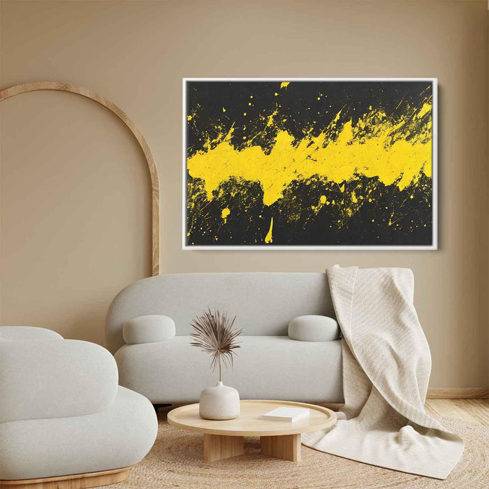 Yellow Abstract Splatter #109 - Kanvah