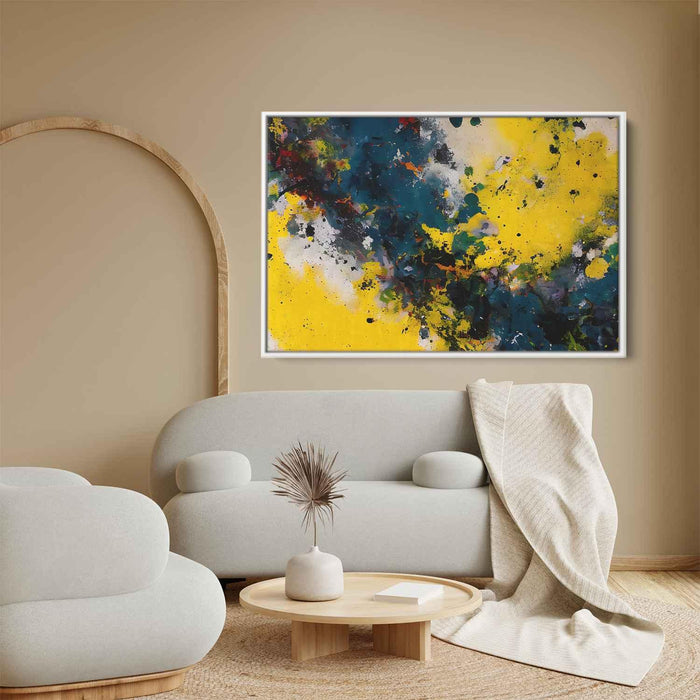 Yellow Abstract Splatter #129 - Kanvah