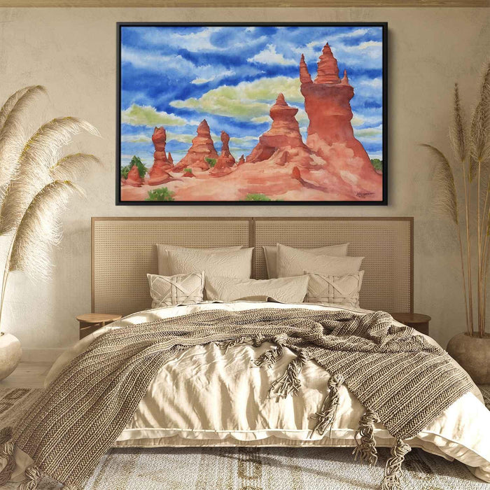 Watercolor Hoodoo formations #109 - Kanvah