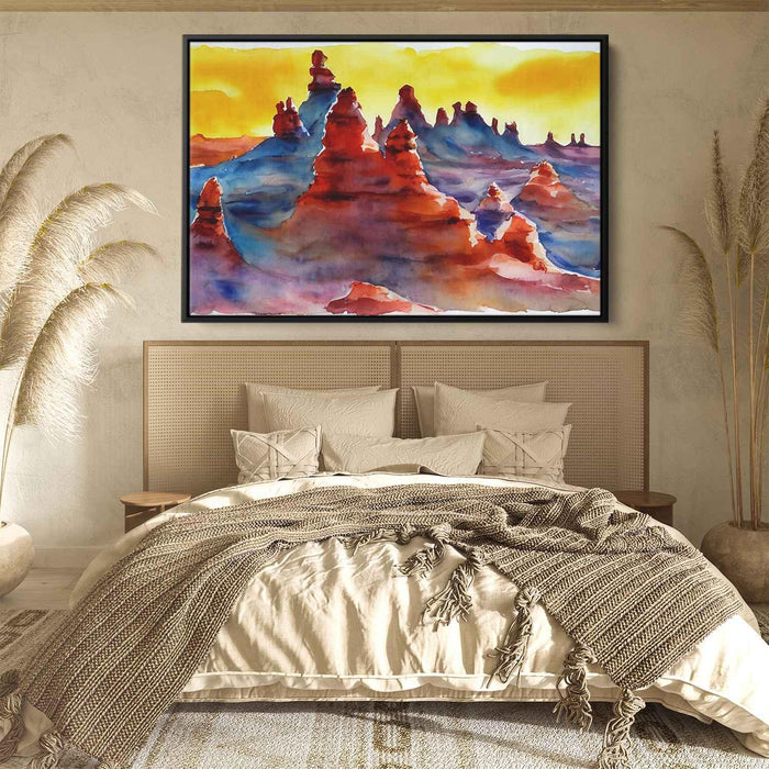 Watercolor Hoodoo formations #129 - Kanvah