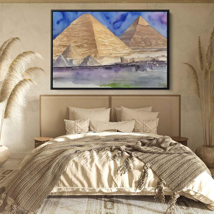 Watercolor Pyramids of Giza #104 - Kanvah