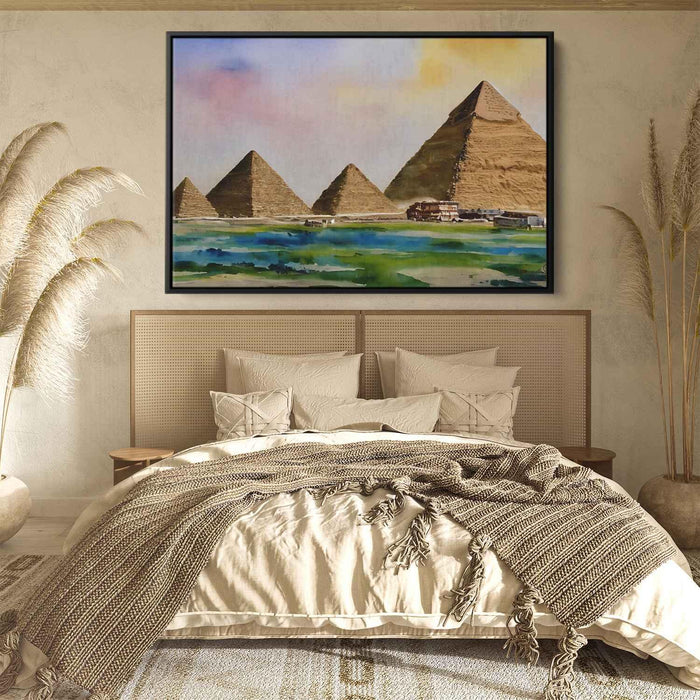 Watercolor Pyramids of Giza #120 - Kanvah