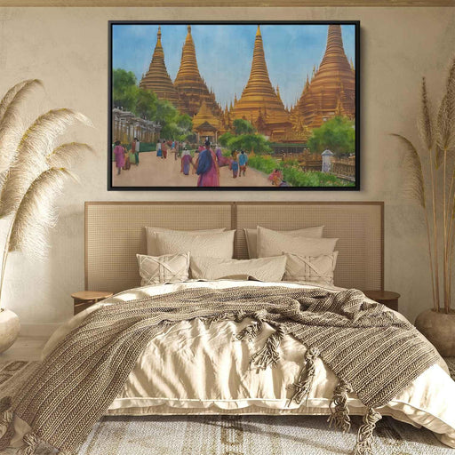 Watercolor Shwedagon Pagoda #109 - Kanvah