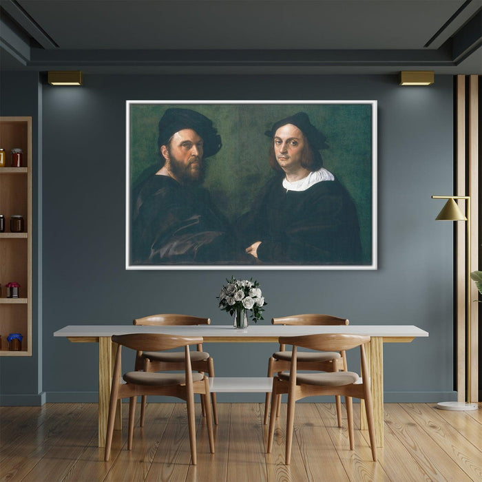 Portrait of Andrea Navagero and Agostino Beazzano by Raphael - Canvas Artwork