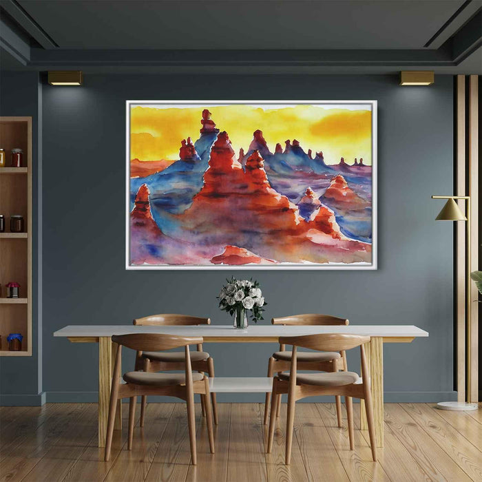 Watercolor Hoodoo formations #129 - Kanvah