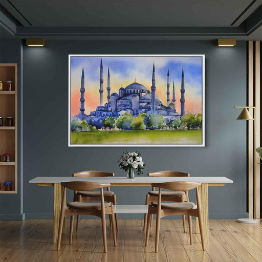 Watercolor Blue Mosque #109 - Kanvah