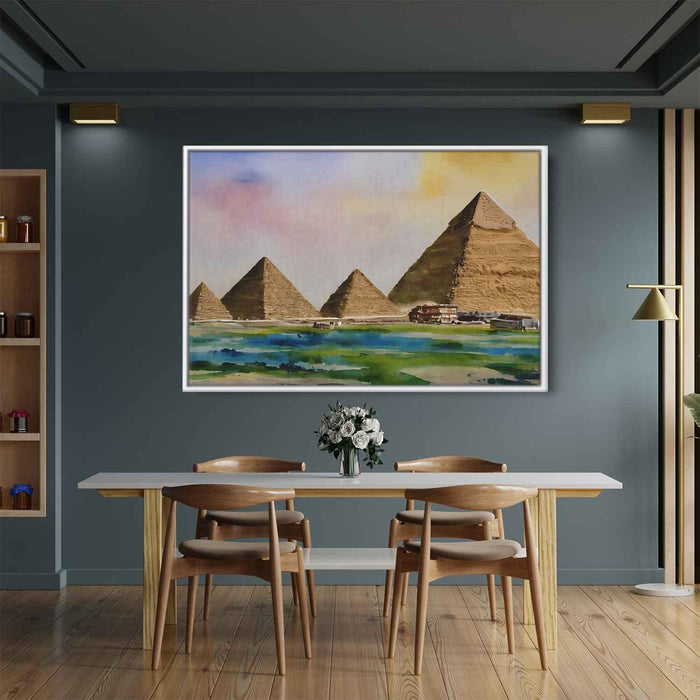 Watercolor Pyramids of Giza #120 - Kanvah