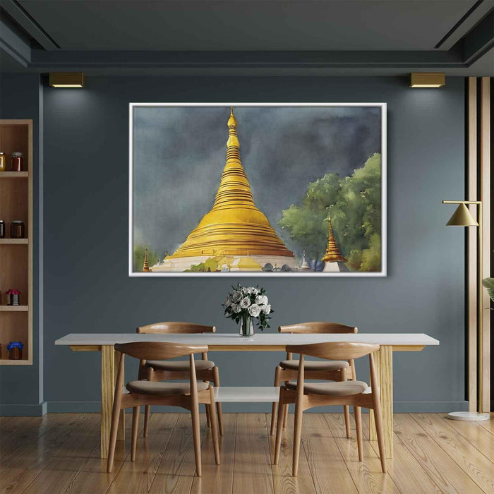 Watercolor Shwedagon Pagoda #104 - Kanvah