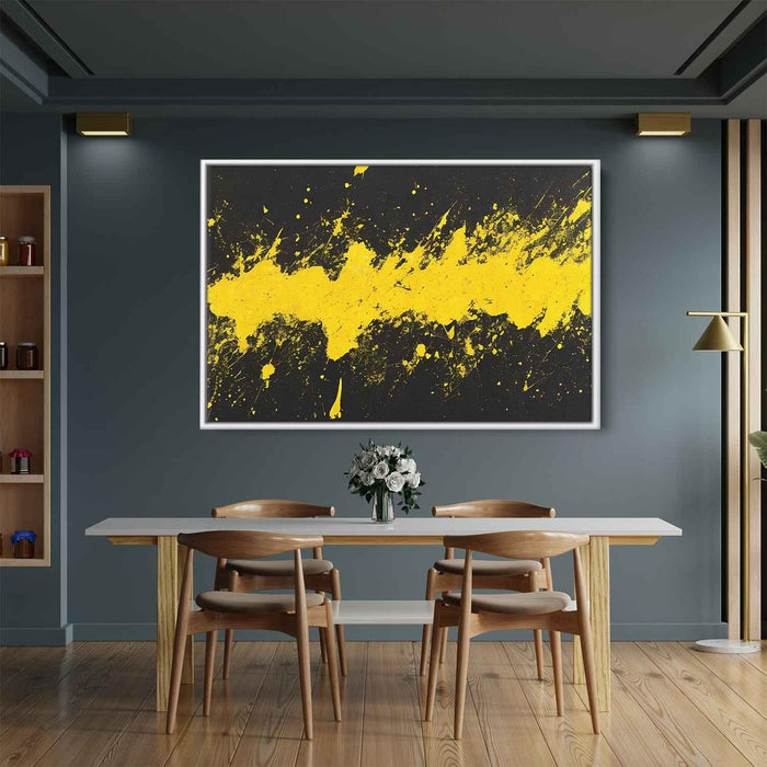 Yellow Abstract Splatter #109 - Kanvah