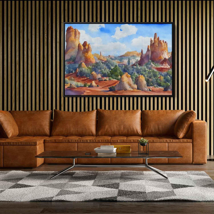 Watercolor Hoodoo formations #119 - Kanvah