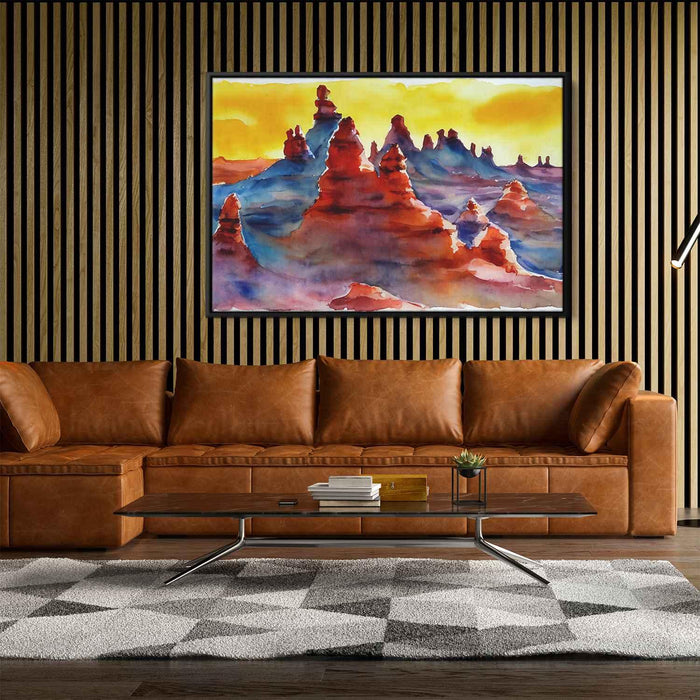 Watercolor Hoodoo formations #129 - Kanvah