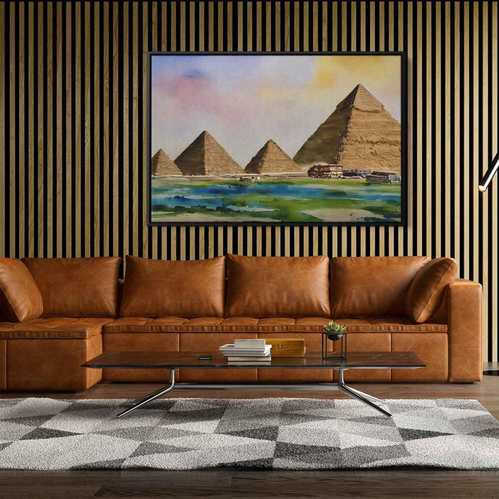 Watercolor Pyramids of Giza #120 - Kanvah