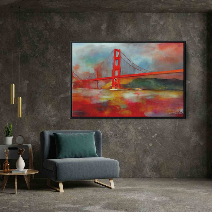 Abstract Golden Gate Bridge #116 - Kanvah
