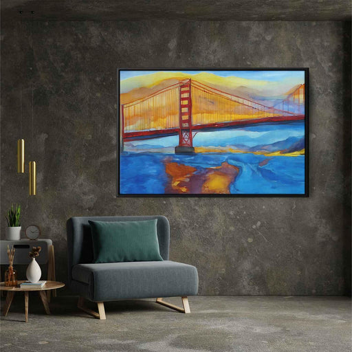 Abstract Golden Gate Bridge #125 - Kanvah