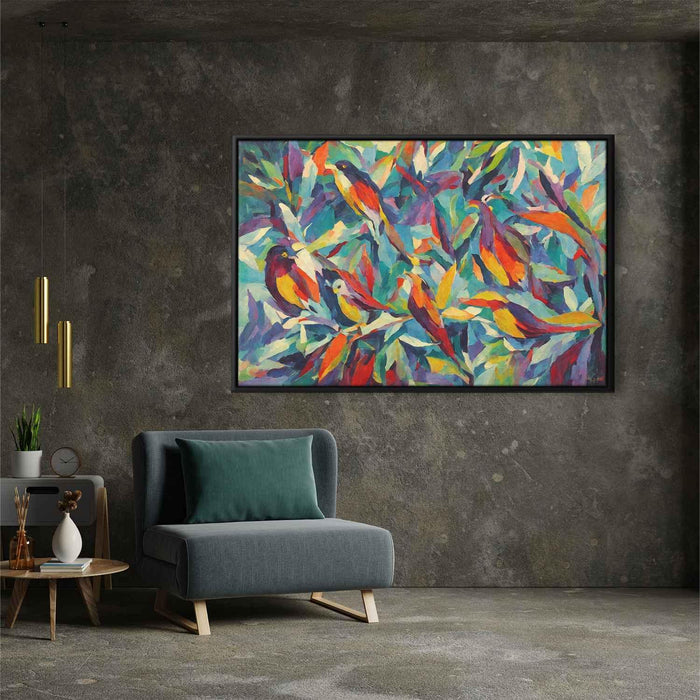 Cubist Oil Birds of Paradise #116 - Kanvah