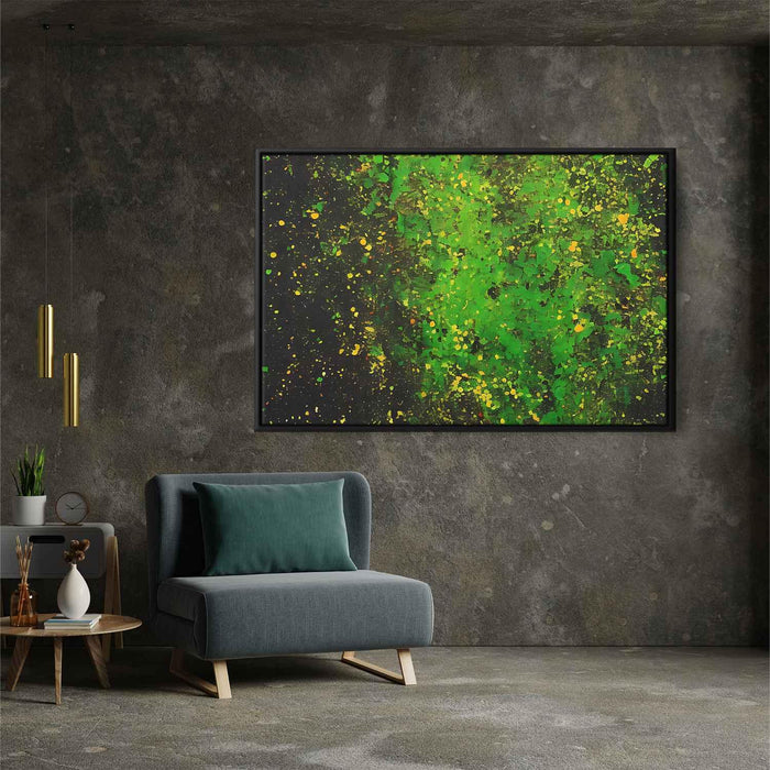 Green Abstract Splatter #109 - Kanvah