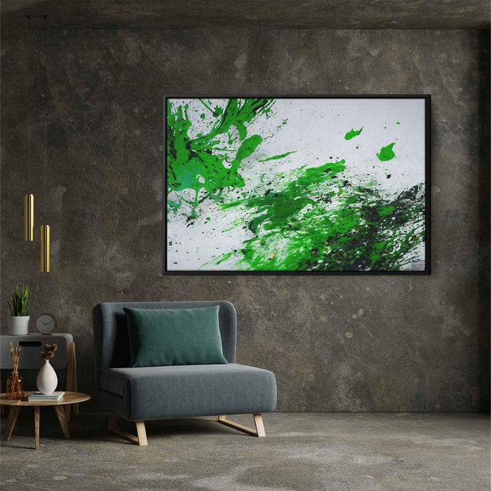 Green Abstract Splatter #116 - Kanvah