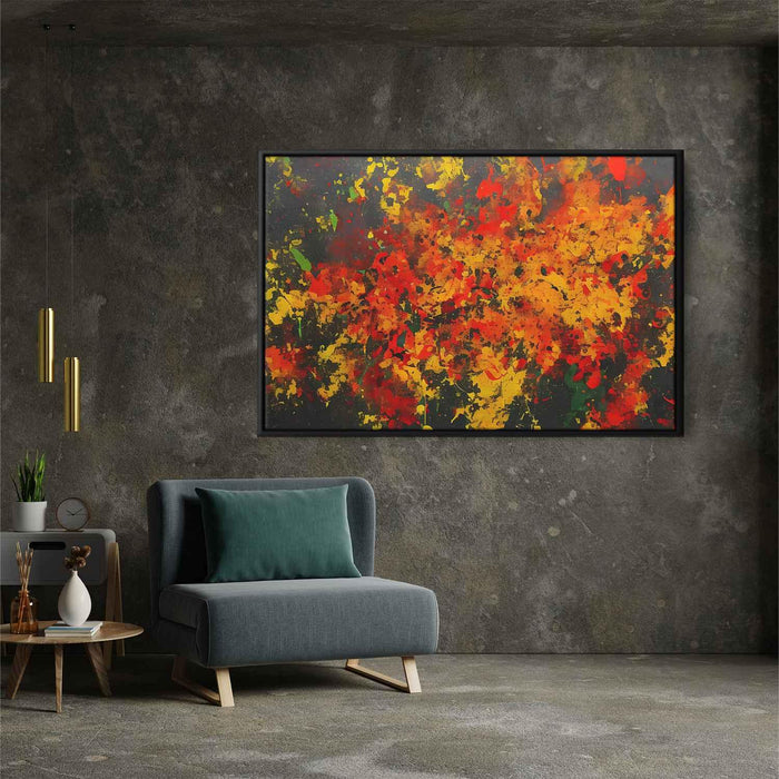 Orange Abstract Splatter #139 - Kanvah