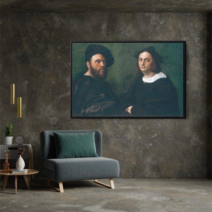 Portrait of Andrea Navagero and Agostino Beazzano by Raphael - Canvas Artwork