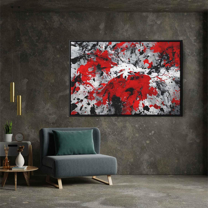 Red Abstract Splatter #109 - Kanvah