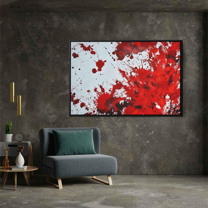 Red Abstract Splatter #119 - Kanvah