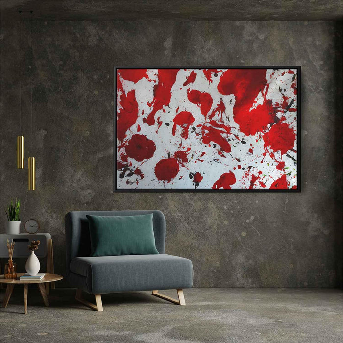 Red Abstract Splatter #120 - Kanvah