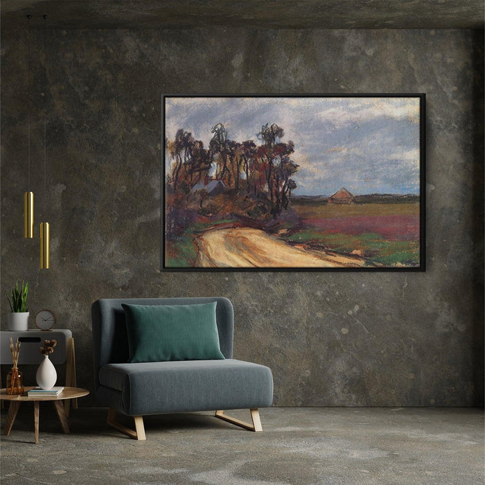 The Road and the House by Claude Monet - Canvas Artwork