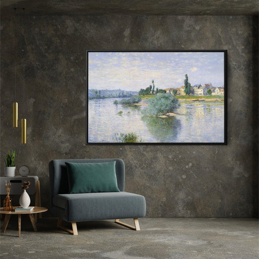 The Seine at Lavacourt by Claude Monet - Canvas Artwork