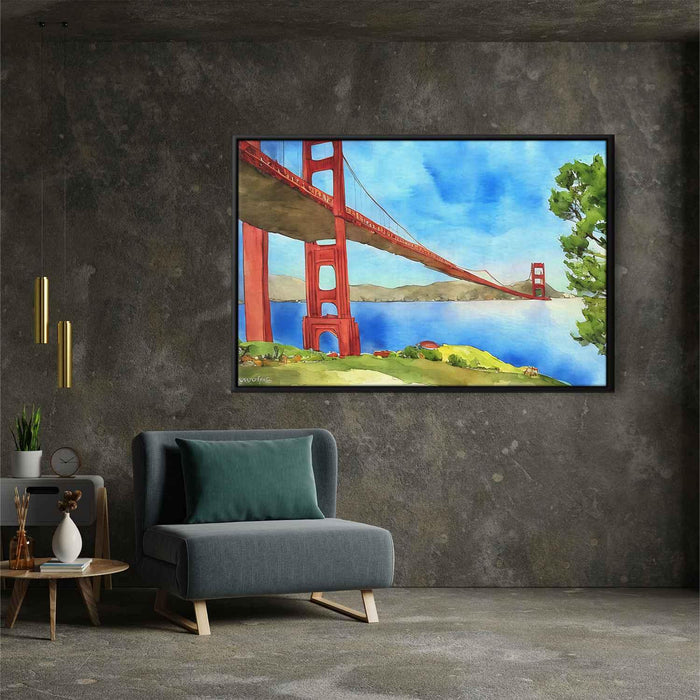 Watercolor Golden Gate Bridge #138 - Kanvah