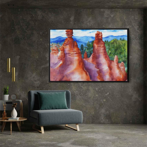 Watercolor Hoodoo formations #139 - Kanvah