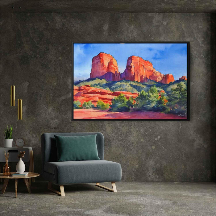 Watercolor Sedona Red Rocks #120 - Kanvah