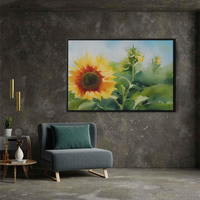 Watercolor Sunflower #109 - Kanvah