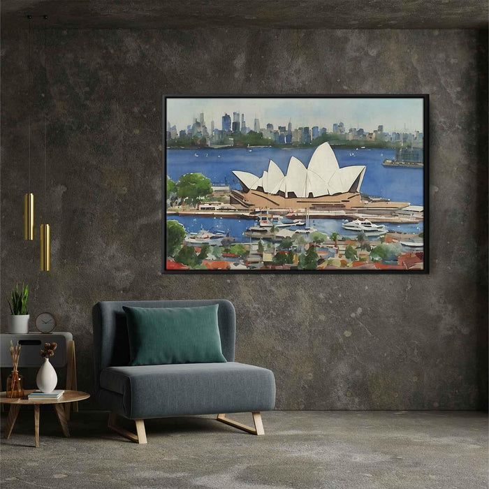 Watercolor Sydney Opera House #120 - Kanvah