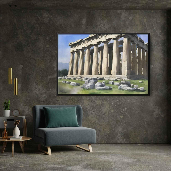 Watercolor Parthenon #116 - Kanvah