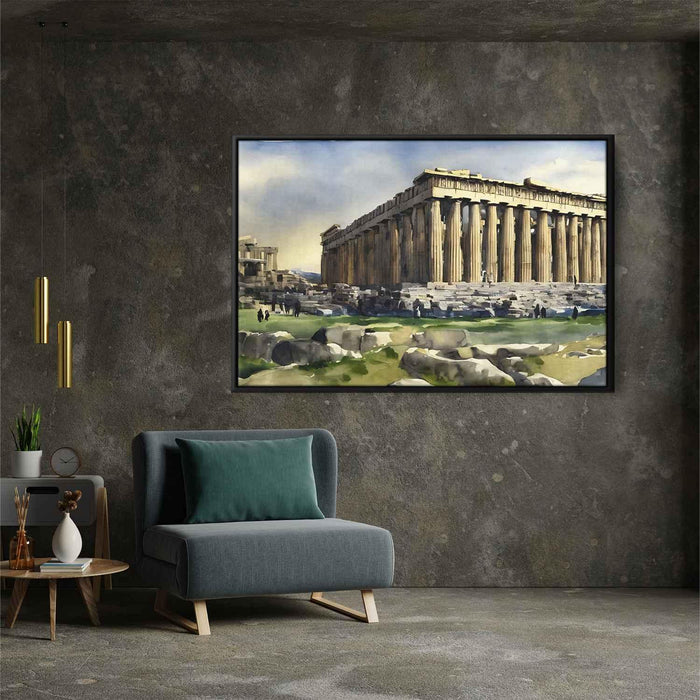 Watercolor Parthenon #129 - Kanvah