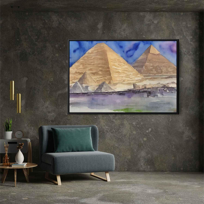 Watercolor Pyramids of Giza #104 - Kanvah