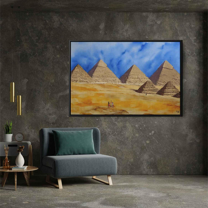Watercolor Pyramids of Giza #125 - Kanvah