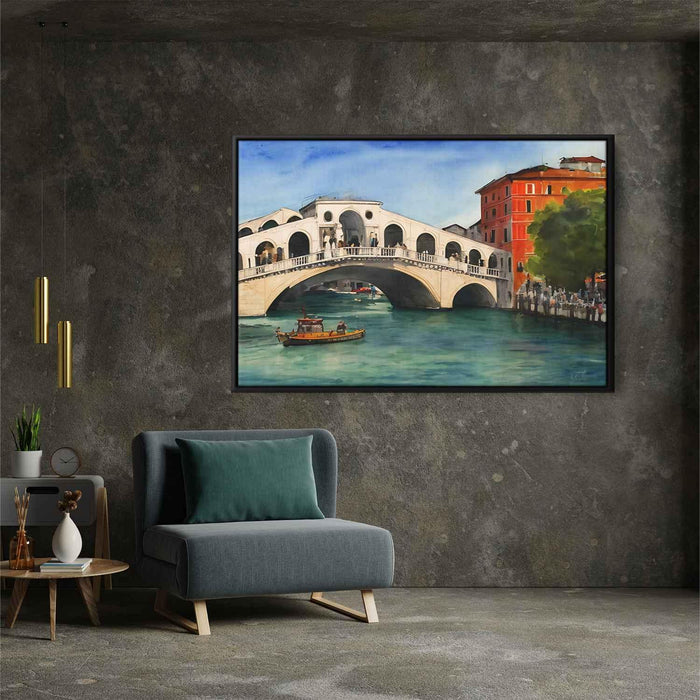 Watercolor Rialto Bridge #109 - Kanvah