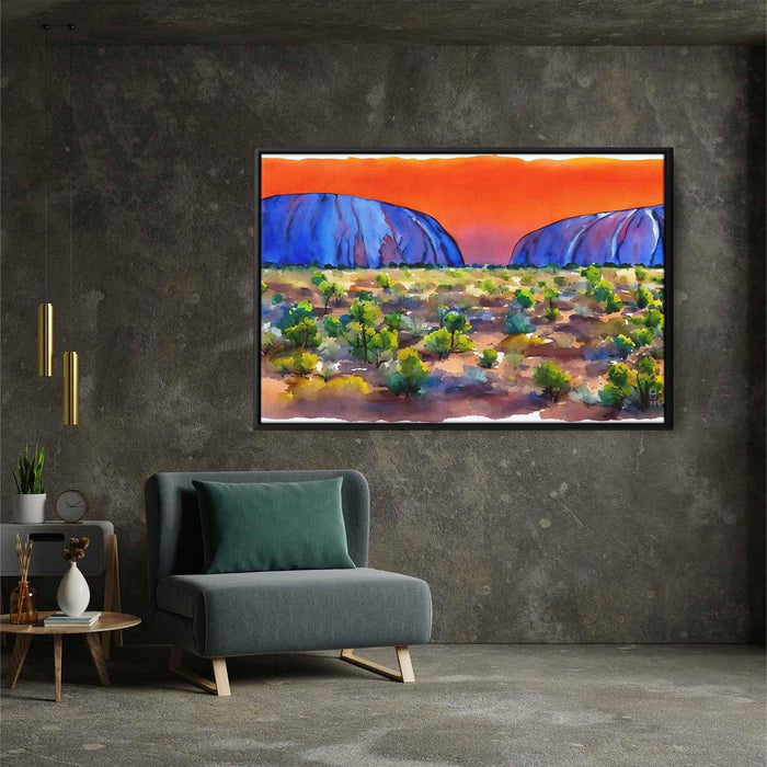 Watercolor Uluru #109 - Kanvah