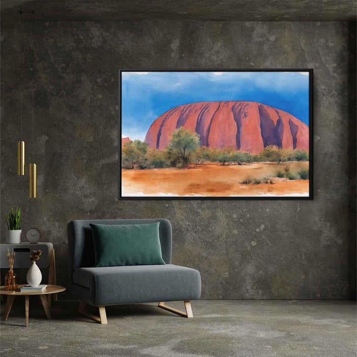 Watercolor Uluru #120 - Kanvah