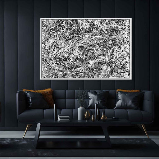 Black and White Abstract Splatter #116 - Kanvah